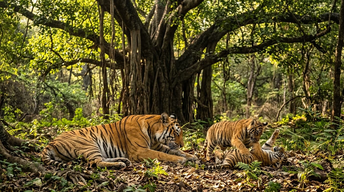 Tigress with Cubs